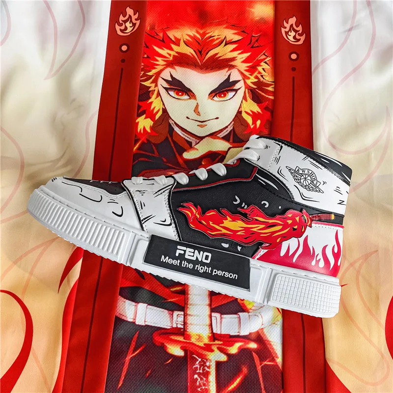 

Wholesale Demon Slayer Anime Shoes Casual Shoes Men Walking Running shoes For Teenagers