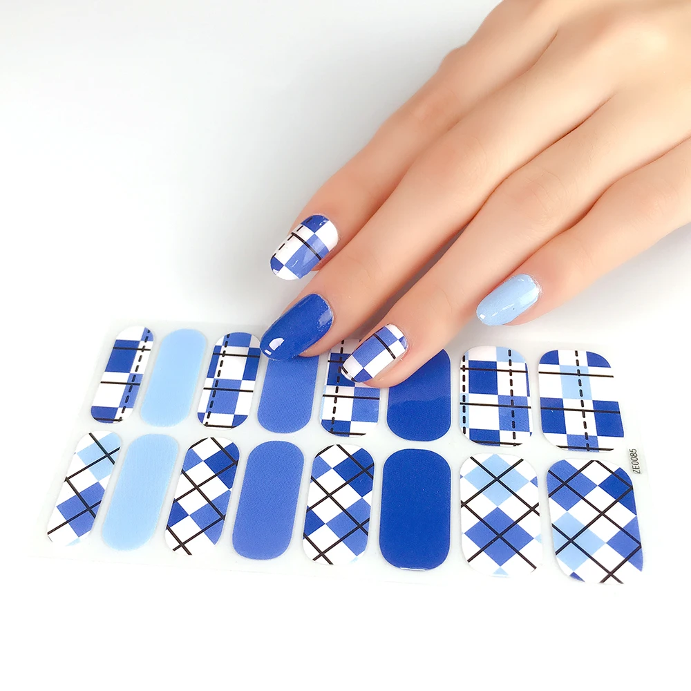

Beauty sticker nail sticker popular hot sale colourful nail wraps easy to remove nail polish stickers, Customers' requirements