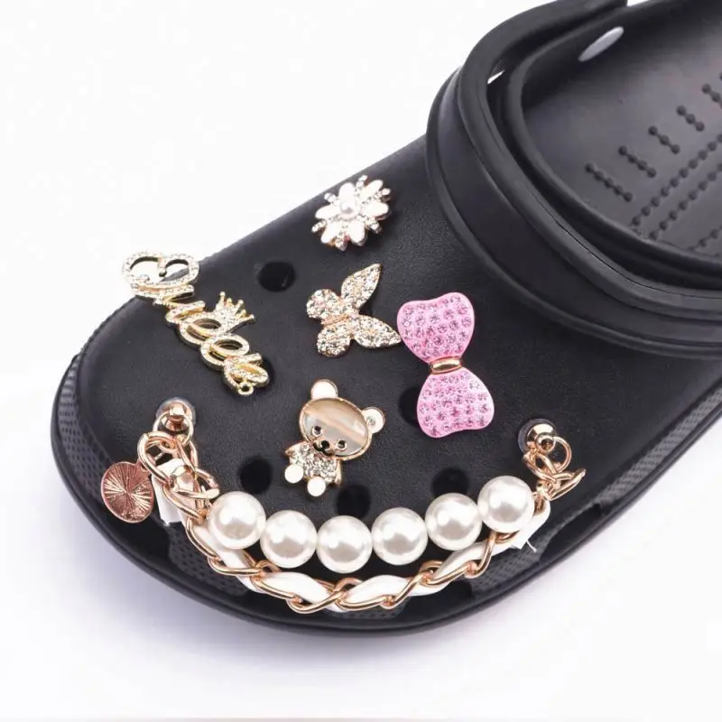 

Croc Charms Chain For Girls Adult Women Bling Strap Shoes Decoration Colorful Chains Charm, Jewelry