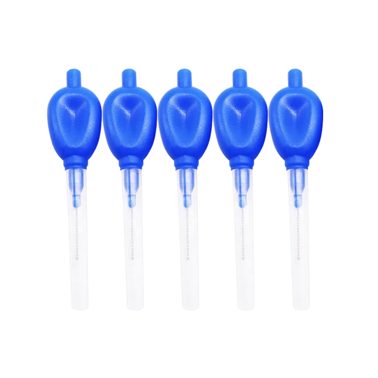 

New Disposable Interdental Brush Dental Floss Picks Ended wrapped Toothpick, Red,green,blue,any color