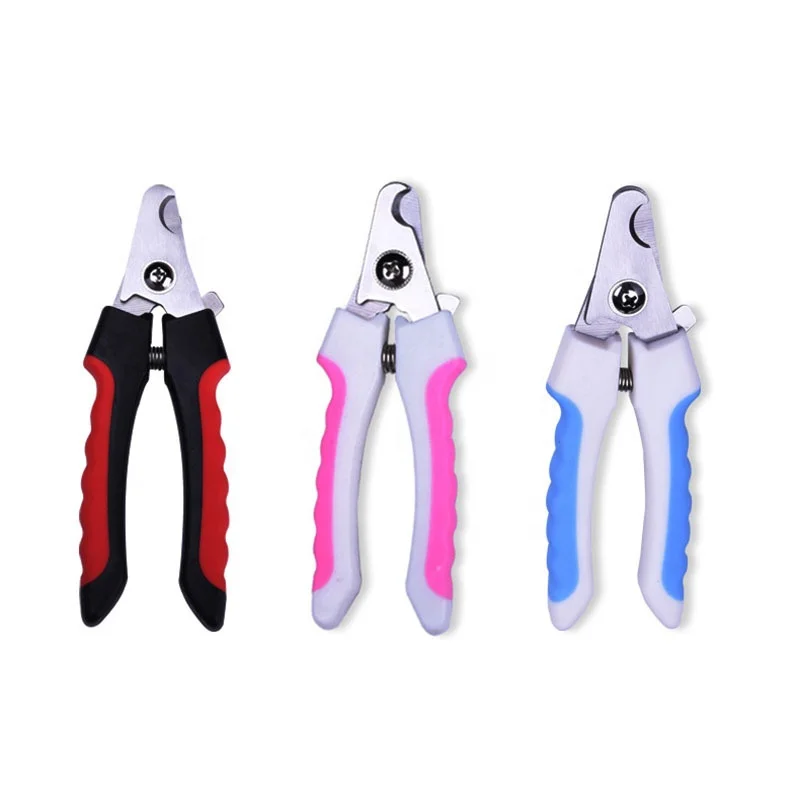 

Professional Stainless Steel Grooming Scissors Cat Dog Pet Nail Clippers with nail file