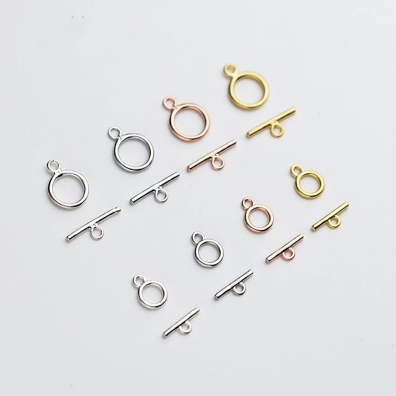

Classic toggle clasp jewelry making for chain necklace sterling silver clasps 925