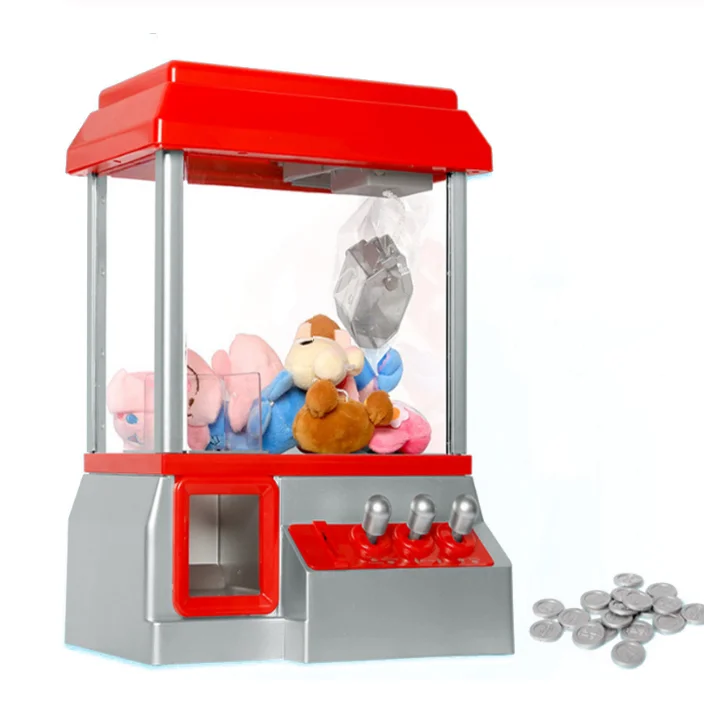 

Kids Claw Machine Music Coin Operated Gabinete Gamer Game Candy Grabber Without Toys Children Gifts Mini Arcade Vending Machine