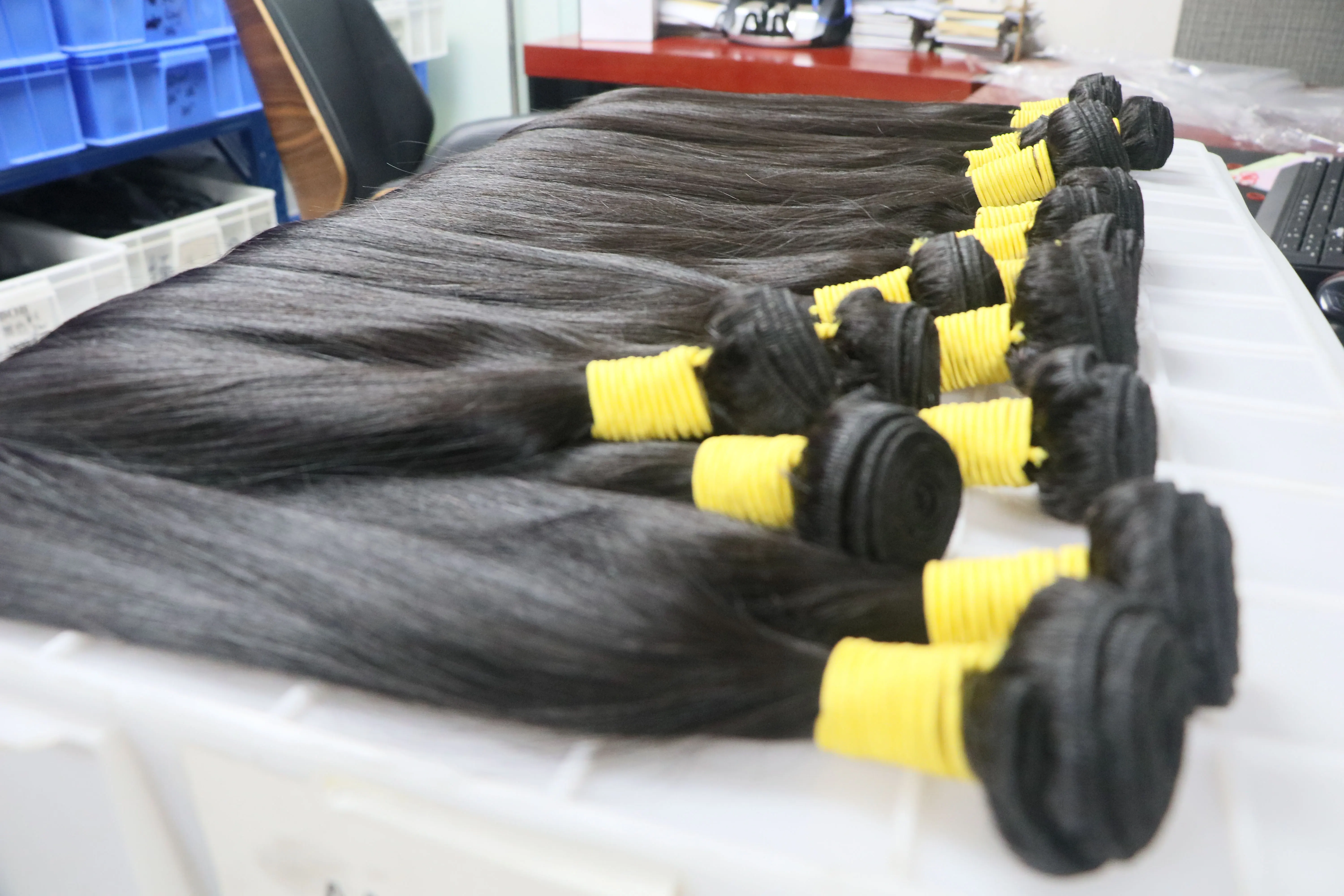 
8-40inch Guangzhou Factory Morein Raw Virgin Vietnamese Straight Bundle Weaving Factory in Vietnam Human Hair 