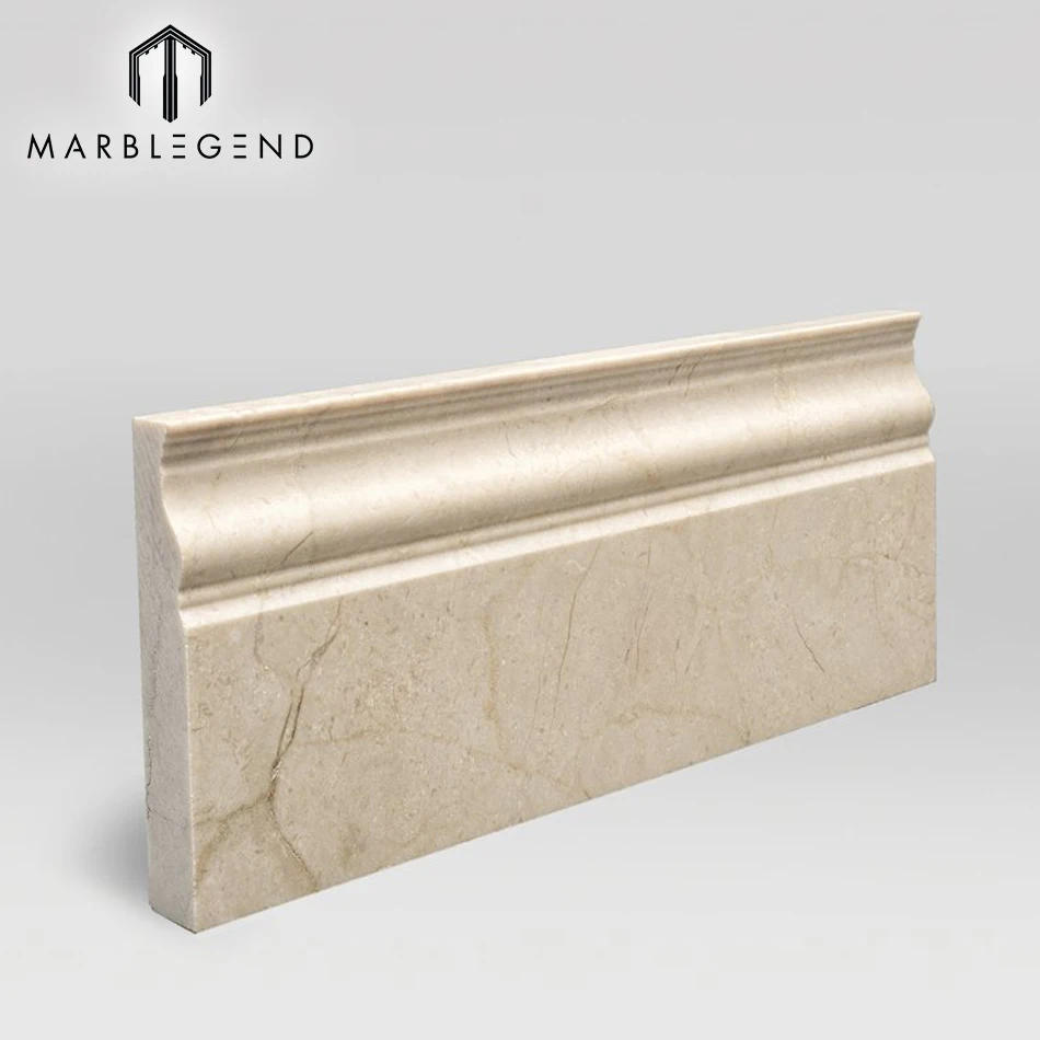 
Decorative wall skirting stone liner natural marble baseboard moulding 