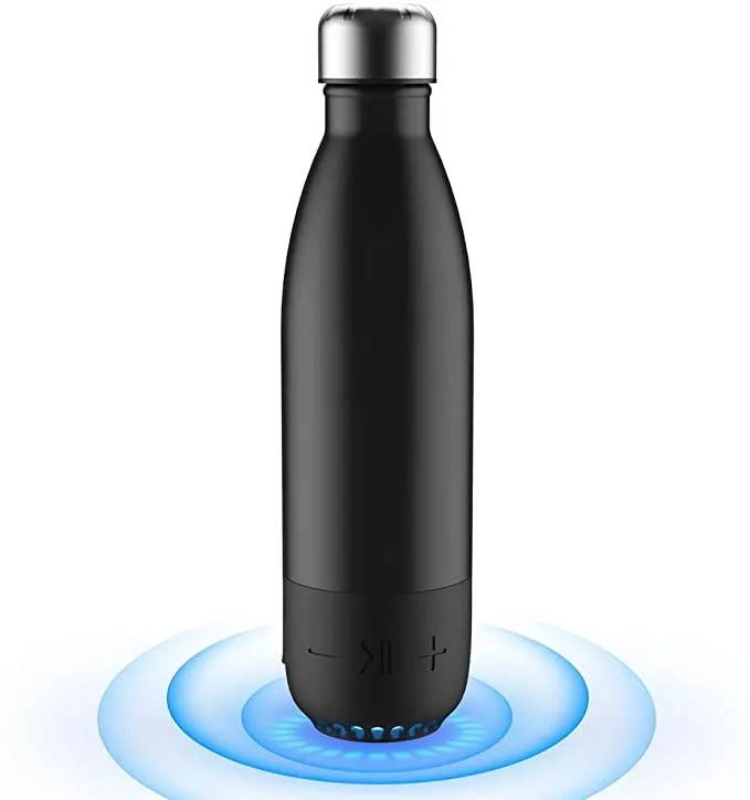

Smart Stainless Steel music Water Bottle ,17 OZ RED vacuum insulated water cup
