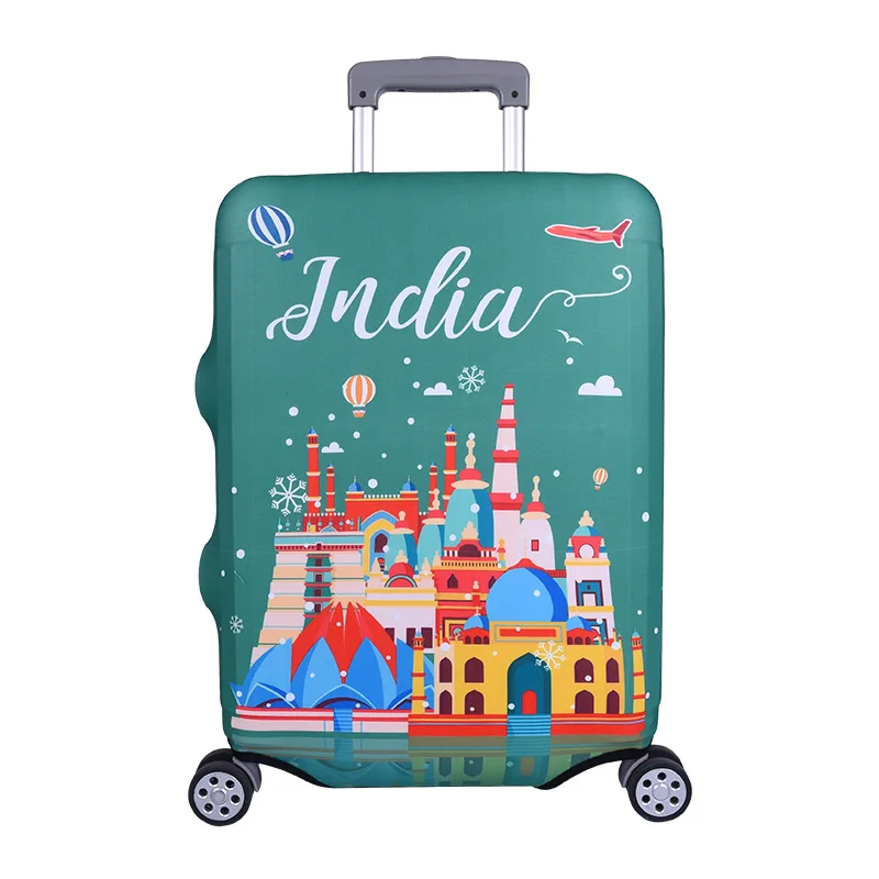 

Spandex Luggage Cover Customized Logo Printed Suitcase Cover for Traveling Cases DIY Custom Stretch Animal Accessory Item Cool