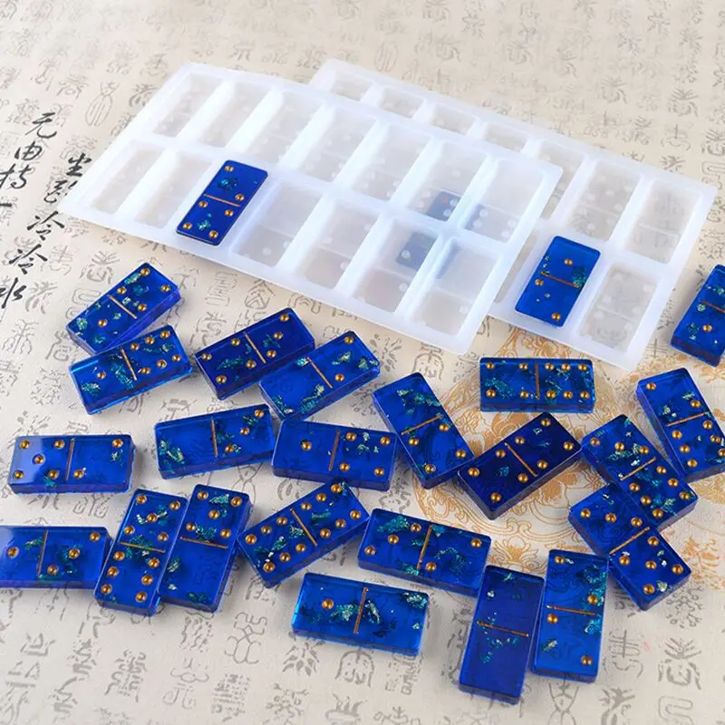 

Silicone Domino Game Molds Domino Resin Mold for Pendant, Customized color