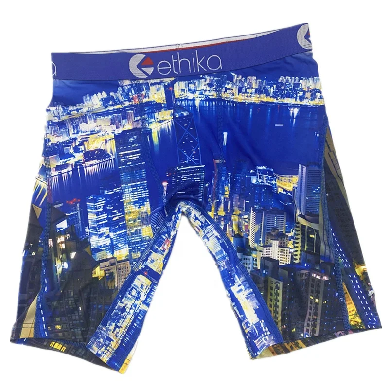 

2021 new styles breathable multi colors print quick dry boxers briefs ethika men underwear