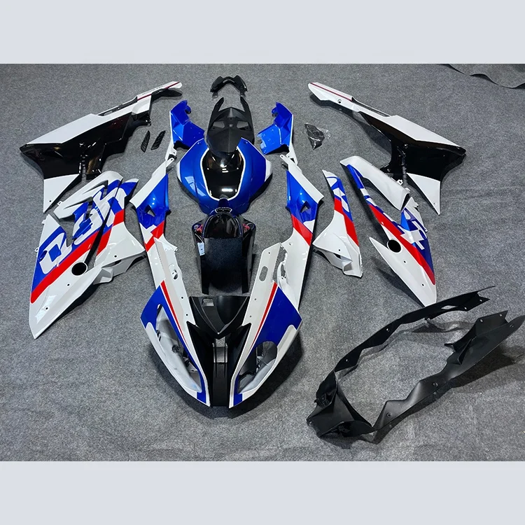 

2021 WHSC ABS Plastic Painted White Gloss Red And Black Color Motorcycle Body Kit For For BMW S1000RR 2017-2018, Pictures shown