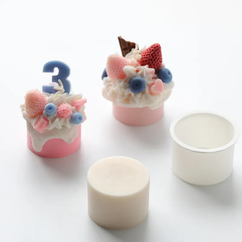 

LOVE'N LV410C Small cake mold framed cake drizzle cream silicone candle mold tool for decor cake
