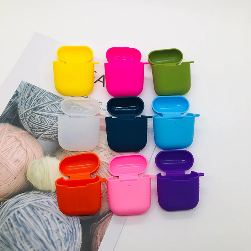 

Drop Shipping 2021 Colorful Silicone Protective Cover Case For Apple Airpods 2 and Airpods Pro 3, Colors available