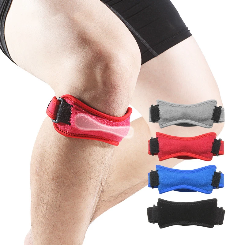 

Knee Pain Relief Patella Stabilizer Knee Strap Brace Support for Hiking, Soccer, Basketball, Running, Jumpers Knee, Tennis, Black, blue, red, grey