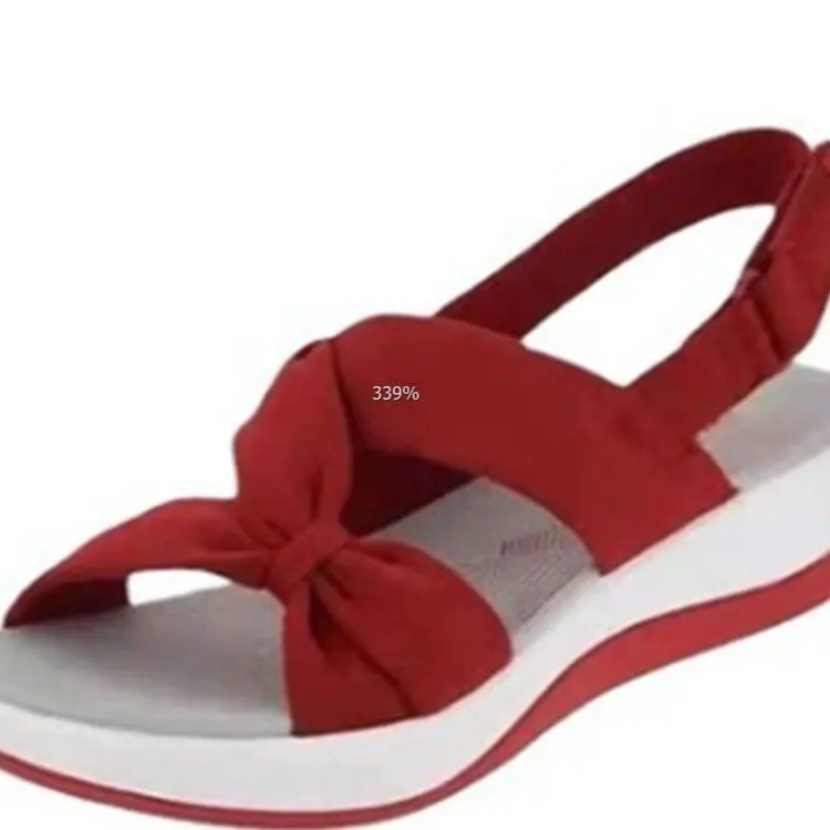

2021 New Ladies Wedge Sandals Solid Color Fish Mouth Open Toe Ankle Strap Women Summer Sandals