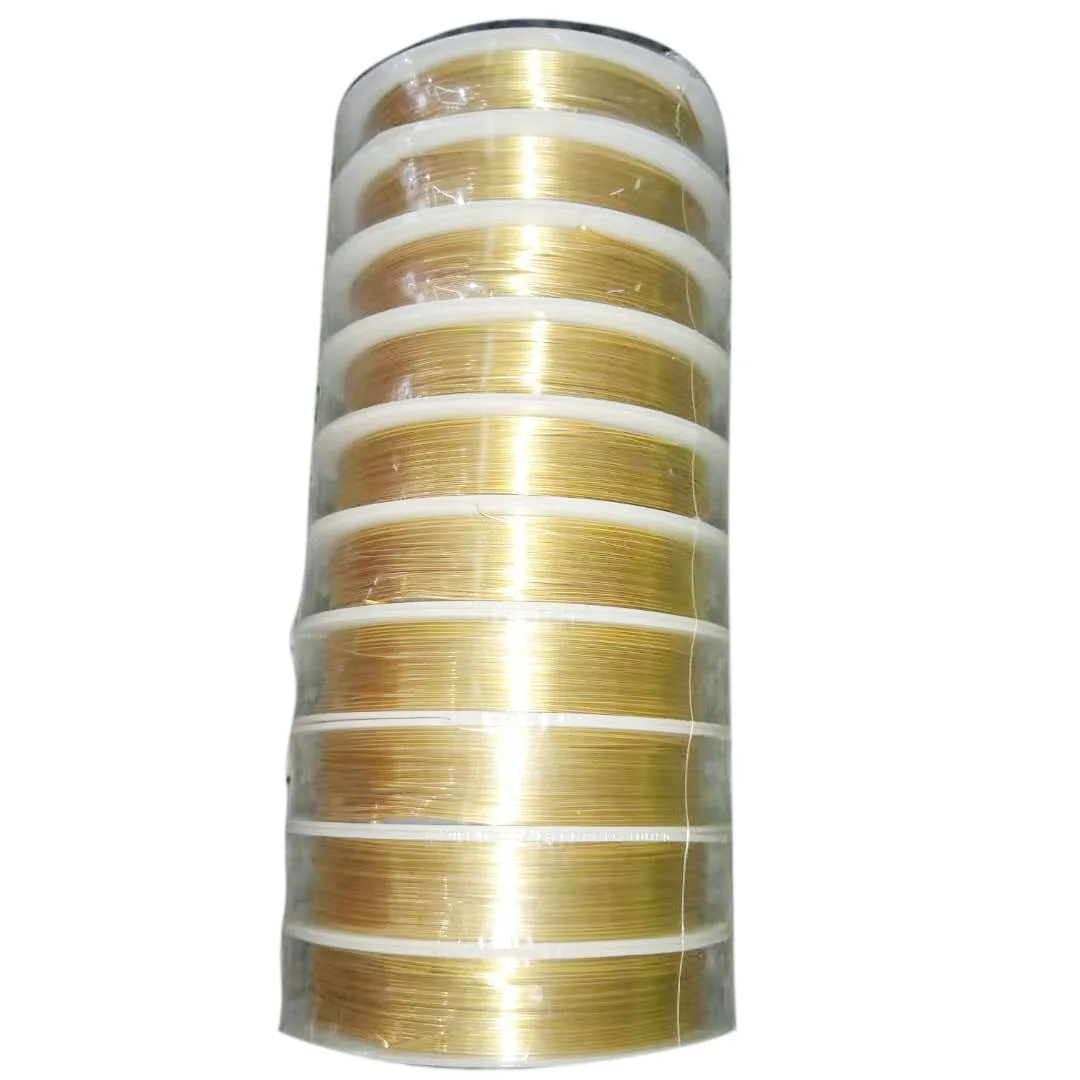

one roll one lot jewelry good brass with 18K gold plating cord for DIY jewelry making ,thickness about 0.3mm/0.4 mm/ 0.5 mm