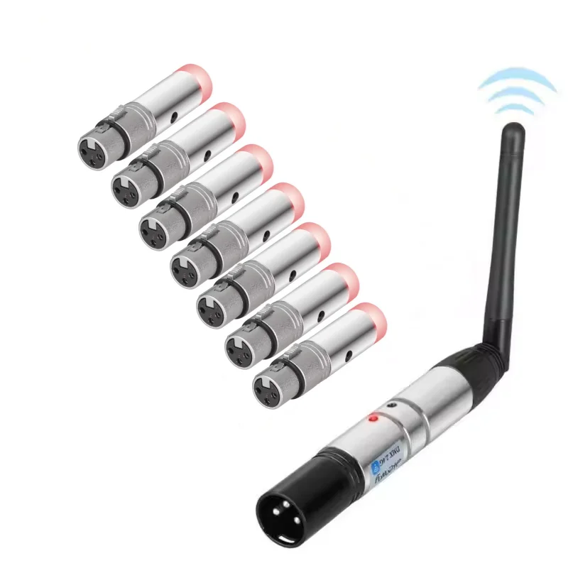 Mini Dimmers 2.4g 3 Pin Wireless DMX512 Transmitter and Short Receiver Dj Controller for Bar Stage Light Transmitter&Receiver