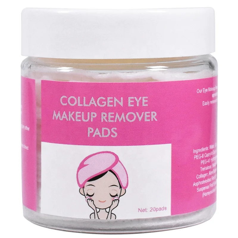 

Collagen Eye Makeup Remover Pads Peeling Pads Bamboo Cotton Peeling Pads Face Cleansing Wipes