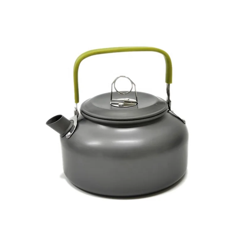 

Ultra-light Aluminum Alloy Camping Cookware Utensils Outdoor Cooking Teapot Picnic Tableware Kettle Pot Frying Pan 3pcs/Set, Picture