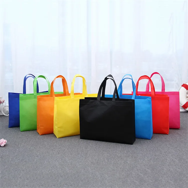 

High Quality Promotional Supermarket custom Print heat seal Shopping Tote Non Woven Bag, Customized color