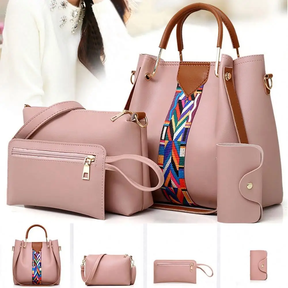 

Large Capacity Crossbody Bags 4 Pcs/set Women Shoulder Bags Female ladies hand bags handbags set