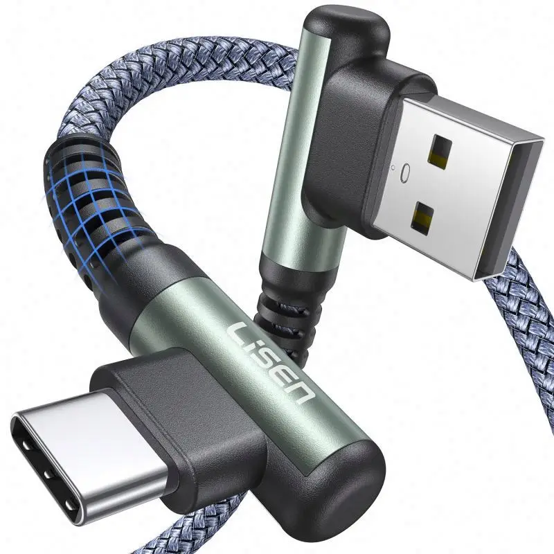 

Manufacturer fabric usb data cable 2 in 1 braided cable adaptador usb type c 3.0 for iphone cable