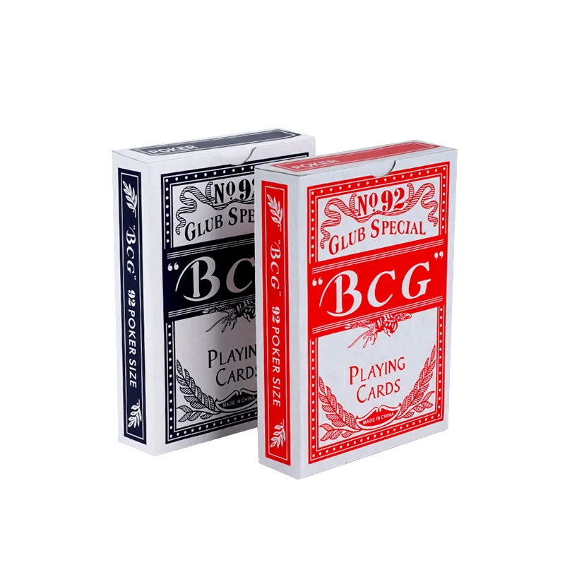 

YH Custom Printing Cheap Price BCG Poker Cards Custom Playing Cards On Sales, Red/blue