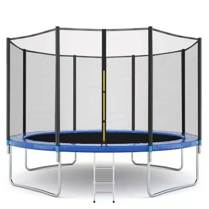 

with Safety Net 16FT Commercial Outdoor Round Children's Playground Fitness Trampoline 6x9ft Rectangular Trampoline, Blue,black,red etc