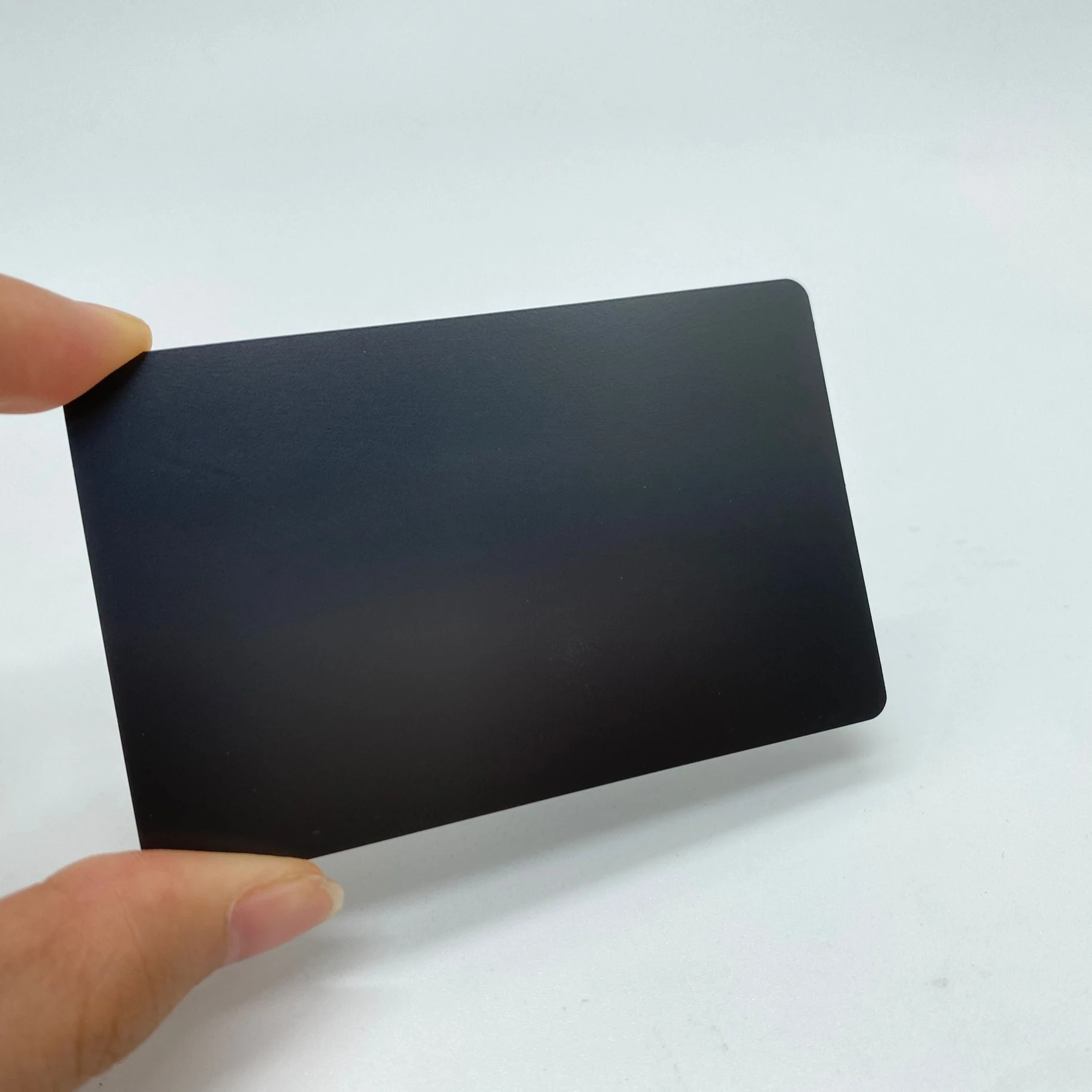 

DU matte black metal business cards, Cmyk or pantone