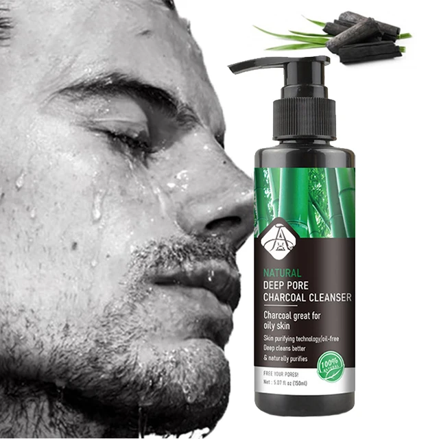 

AH Organic Oil Control Acen Skin Activated Bamboo Charcoal Face Wash Cleanser for Oily Skin