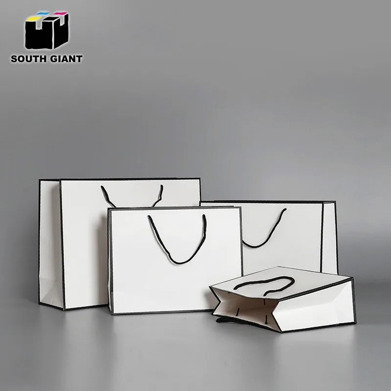 
Premium Custom Print Luxury Brand Boutique Paper Shopping Bags with Your Own Logo 