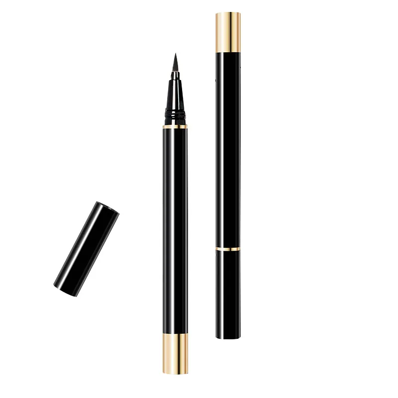 

2 In1 Quick-drying Liquid Eyeliner Waterproof Easy-to-use adhensive Eye Liner, Mixed colors
