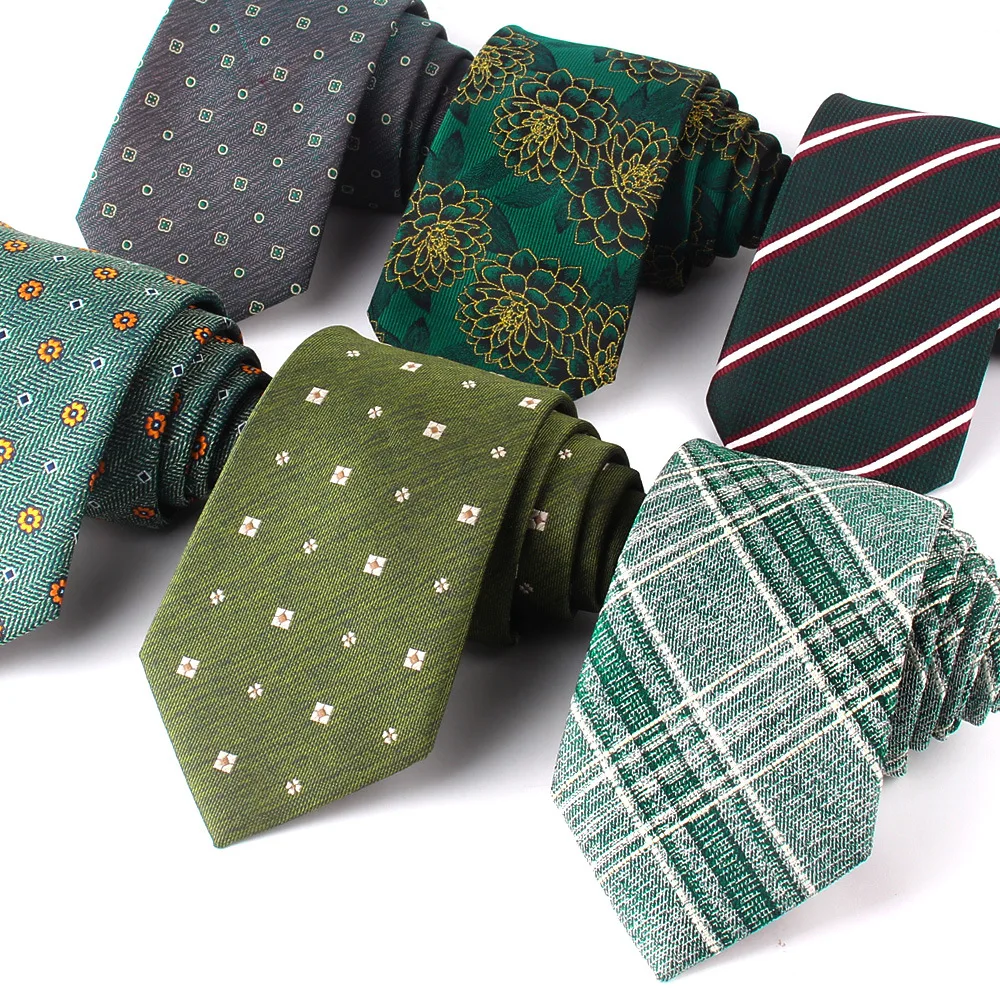 

Casual Suits Mens Tie Green Wedding Slim Necktie Hanky Set For Man Striped Floral Silk Neckties Blouse Collar Tie Pocket Square