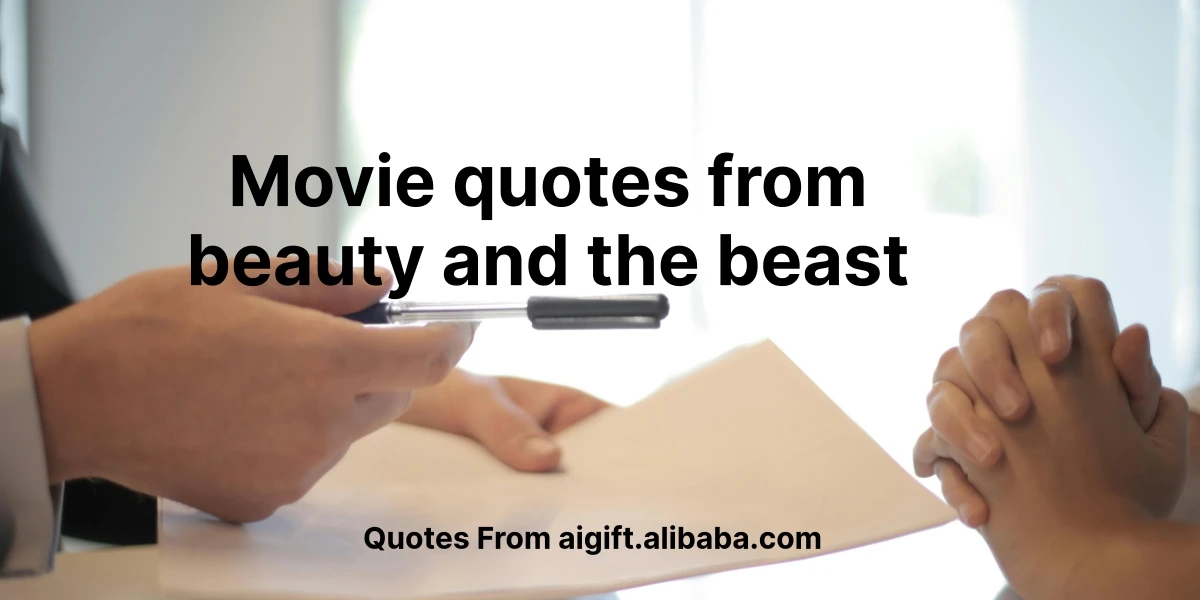 movie quotes from beauty and the beast