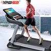 YPOO 52CM Large running belt electronic home treadmill with 7"LCD/10'1TFT/15.6TV TFT screen best price treadmill