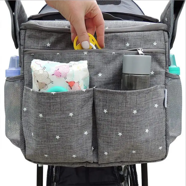 

Baby Stuff Nappy Bag Stroller Organizer Mom Travel Hanging Maternity Bag Buggy Cart Mummy Bag, Customized color