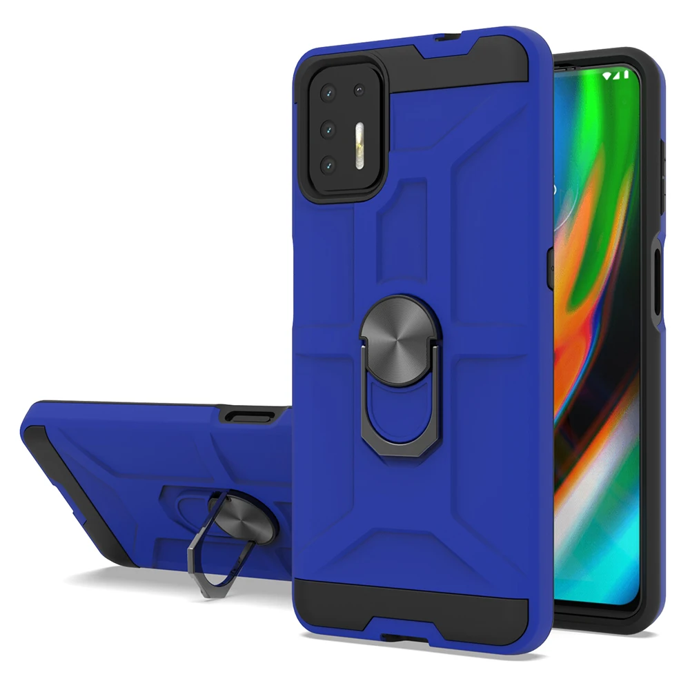 

New Protective Cellular Mobile Case With Ring Phone Cover For Motorola G STYLUS 5G G50 G60 ONE UW PLUS