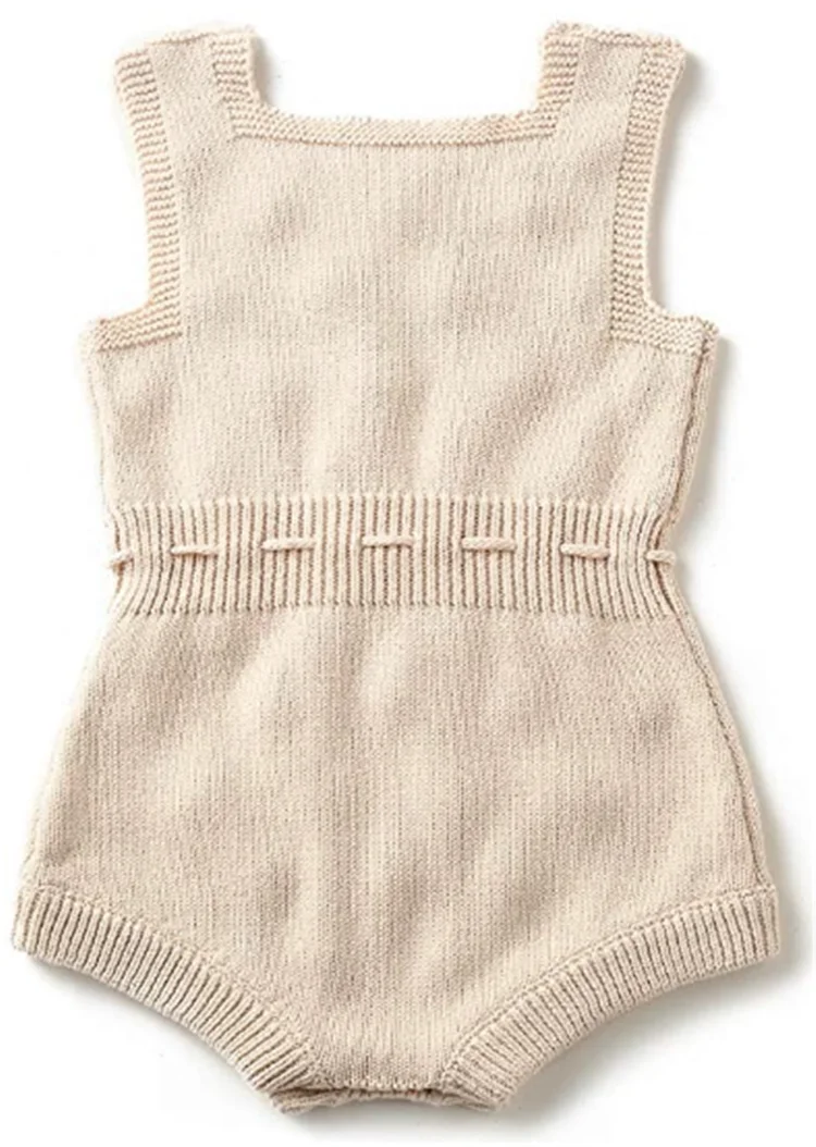
Kids Baby Girl Knit Pompoms Romper Sleeveless Baby Sweater Clothes 