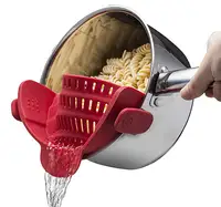 

amazon sell Snap N Strain Strainer, Clip On Silicone Colander, Fits All Pots and Bowls