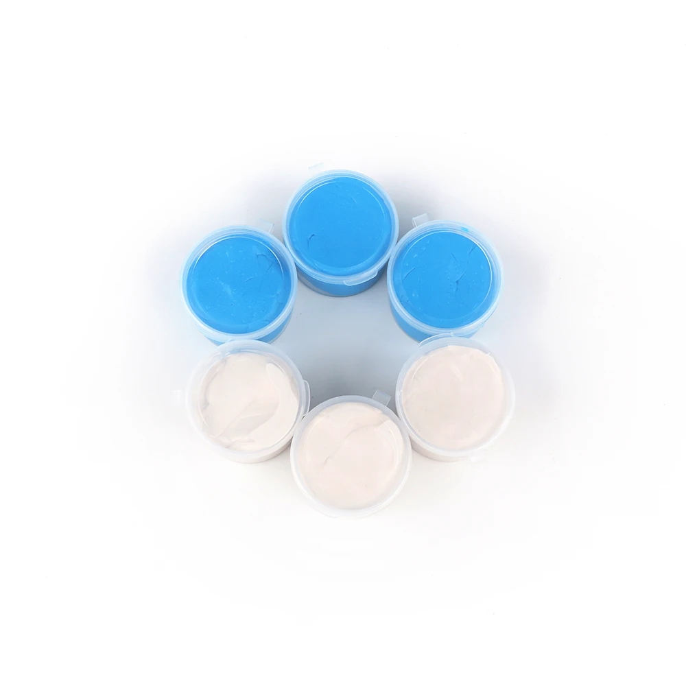 

Customize Silicone teeth mold Kit Trays Dental Impression Material Putty tray oem, Blue and white