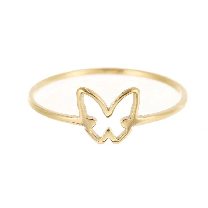 

Trending Environmental Friendly 18K Gold Plated Stainless Steel Women Fashion Ring Jewelry