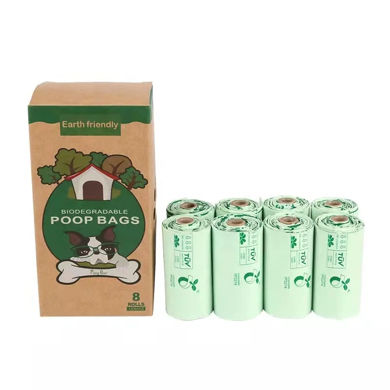 

Eco Friendly Dog Pet Poop Bag Biodegradable Cornstarch Pet Waste Bag For pet cleaning