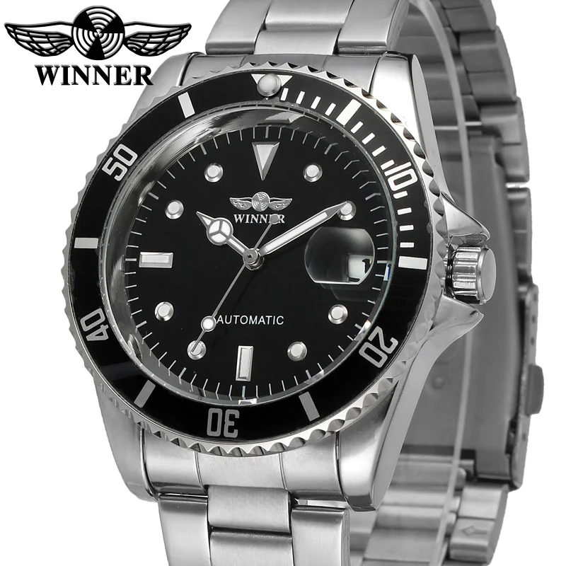 

WINNER 8066 private label automatic men watch fashion steel waterproof chinese movement design winner mechanical watch