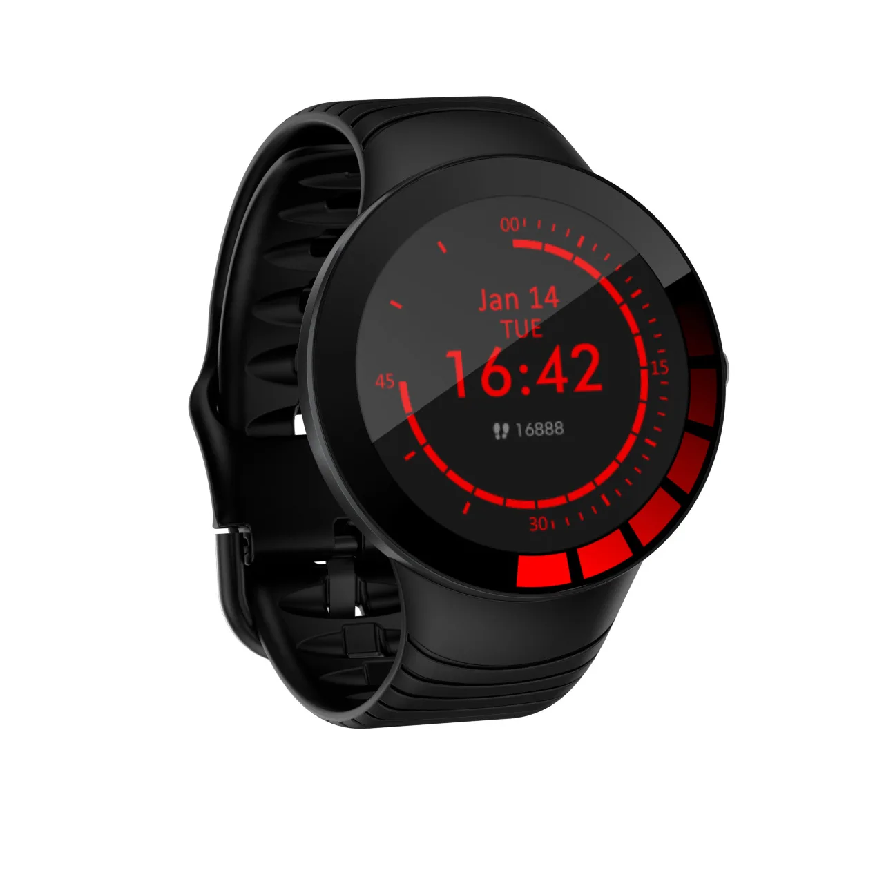 

Full Touch Screen Silicone Strap Smartwatch IP68 Waterproof Smart Bracelet E3 Sports Smart Watch for Men