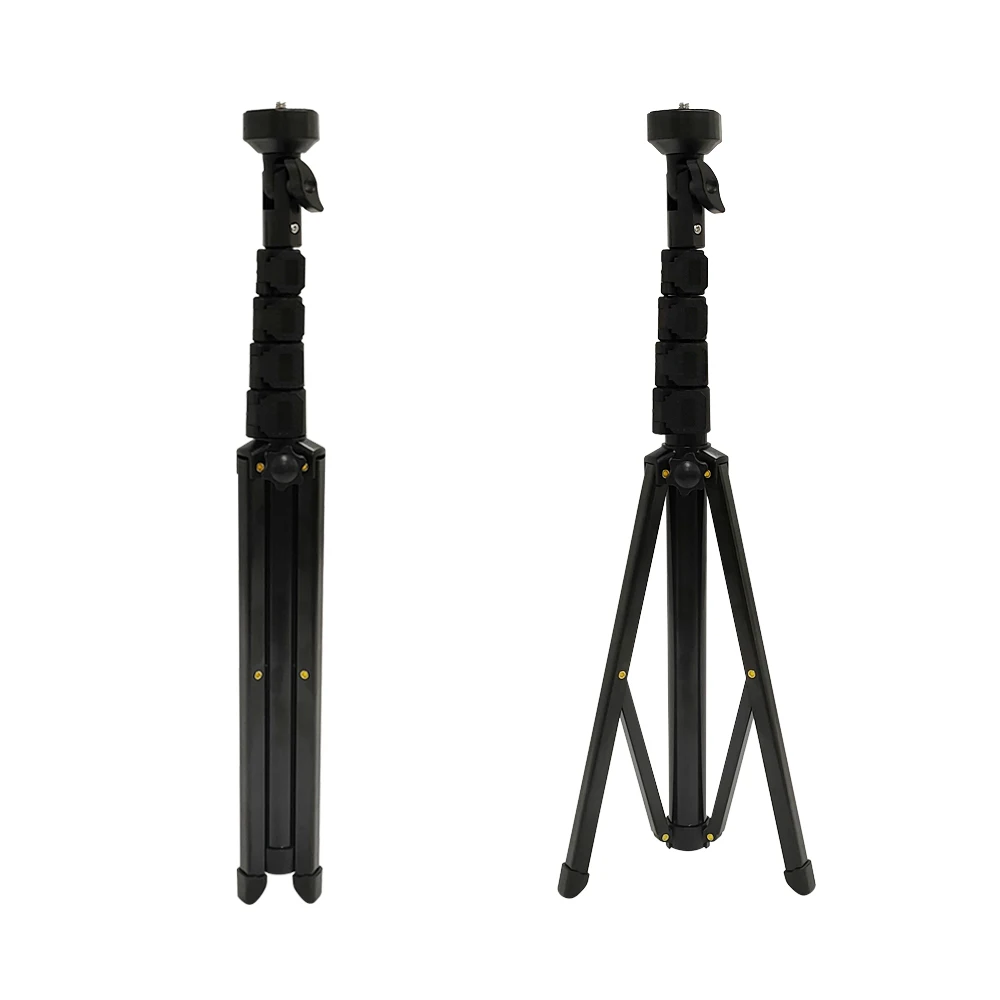 

New popular expandable and adjustable stand tripod, can be used for live broadcast and selfie portable telescopic tripod, Black