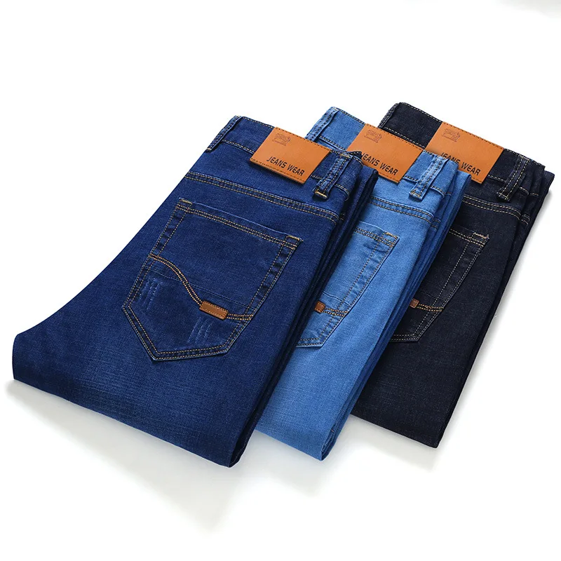 

Wholesale business straight men's jeans denim