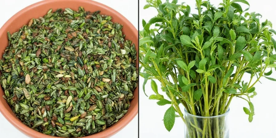 Herbs drying on a rack