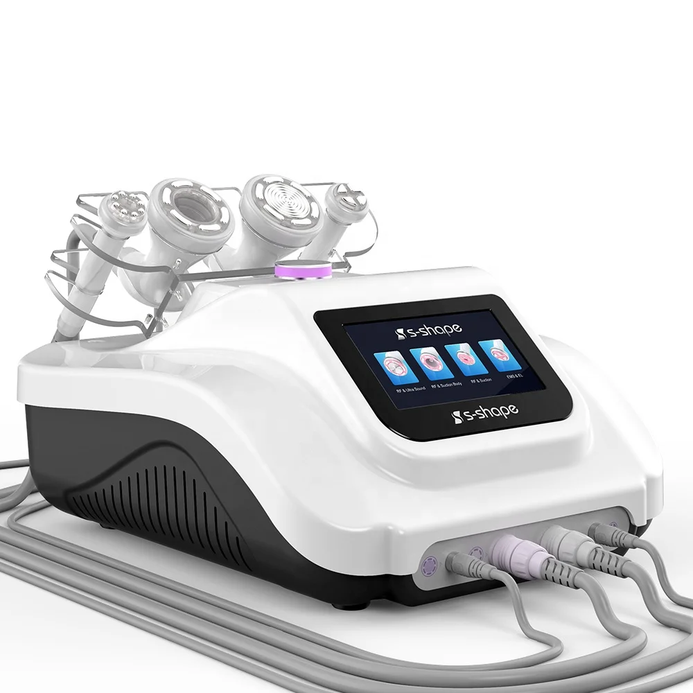 

The newest S-SHAPE Ultrasound Cavitation 30K +RF EMS+Electroporation Suction Body Slim Beauty Machine