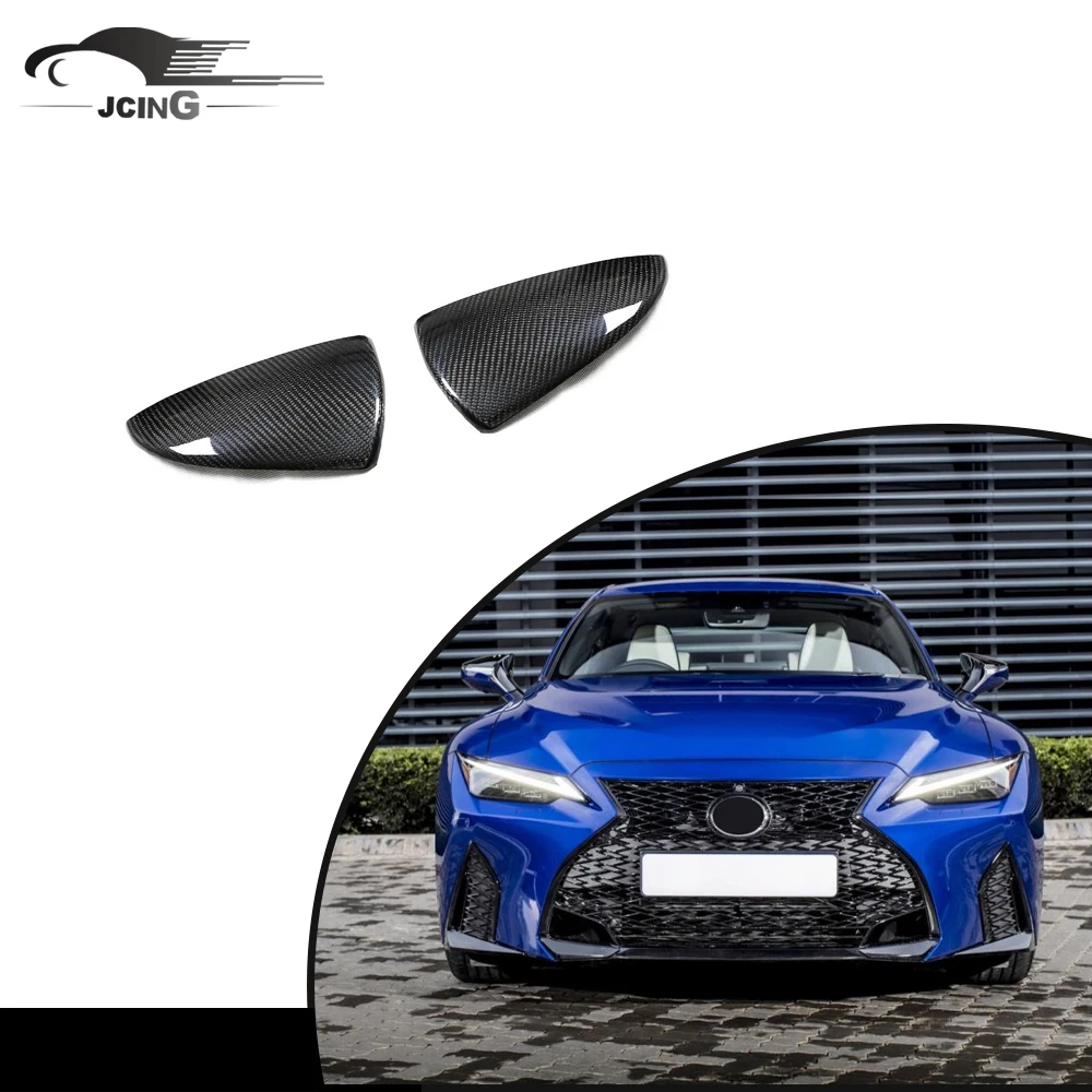 

Real Carbon Fiber Side Door Rear View Mirror Cover For Lexus IS 500 350 2019-2022