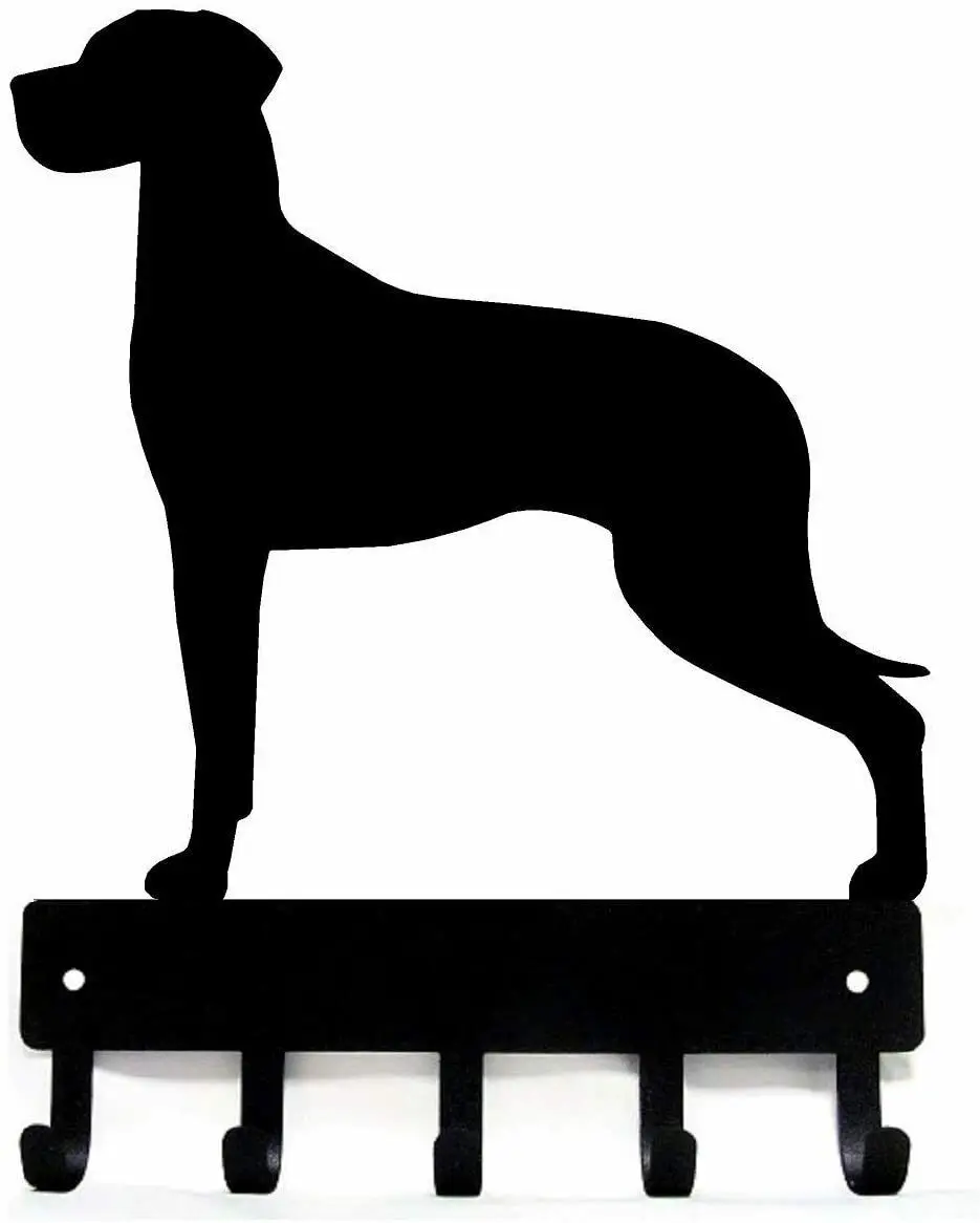 

Yinfa Factory Eco friendly Home Metal Wall Art Crafts Decor Luxury Great Dane Dog-Key Hooks Keychain Holder TY2010