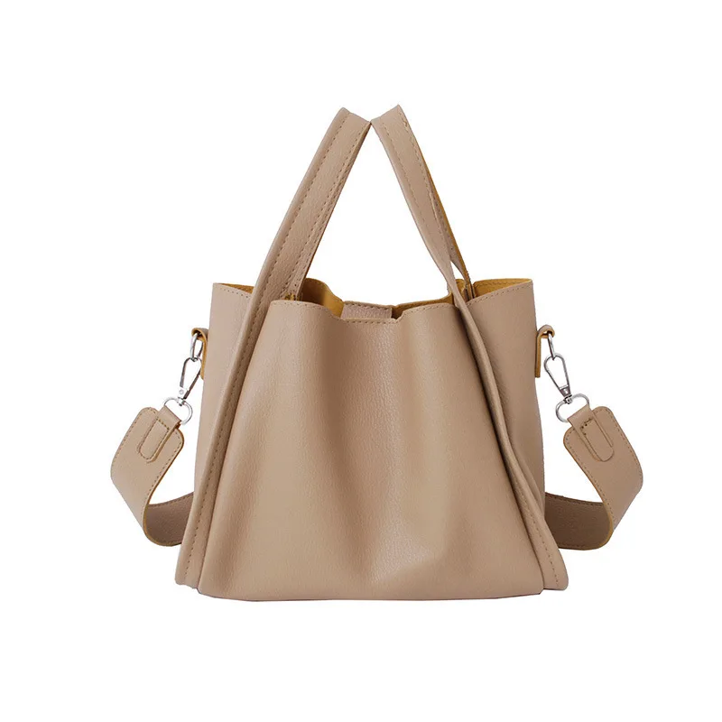 

2021 Spring New Fashion Simple Casual Crossbody Bag Ladies Bucket Shoulder Bag